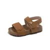 Sandalias para Niños Primavera y Verano Nuevo Estilo Coreano para Niñas Color Dopamina Zapatos de Playa para Niños Suela Suave Punta Abierta Zapatos para Bebé