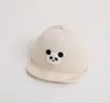Boné macio de borda de letra para bebê panda, novo boné de bebê, primavera, bebê, simples, boné de beisebol infantil, da moda