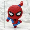 Colgante llavero Spider-Man Marvel transfronterizo, mercancía de anime de dibujos animados, muñeco de Spider-Man, colgante de mochila, figura pequeña