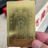 Fornecido Diretamente pelo Fabricante: Cartão Dourado Yuan Shuai do Templo Che Kung de Hong Kong, Amuleto Che Kung Tailandês, Rei Fantasma, Yaksha, Deus Elefante, Dama Dragão, Paz e Proteção