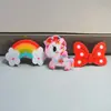 Accesorios para el Cabello de Niños, Pegatinas Lindas de Caricaturas para Flequillo, Frutas, Fresa, Arcoíris, Pinzas para el Cabello de Unicornio, Accesorios para la Cabeza, Accesorios para Bebés