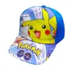 Chapéu Infantil Transfronteiriço Boné de Baseball Pikachu Boné Cartoon Pokemon Estampado Chapéu de Sol para Crianças Tendência