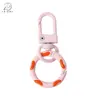 Hebilla de Resorte de Color Caramelo de Aleación Hebilla de Puerta Colgante para Equipaje Llavero Círculo de Resorte Colorido Material para Joyería DIY