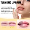 Bálsamo Labial de Cúrcuma Eelhoe Hidratante y Humectante Diario, Uniforme y Radiante, Cuidado de Labios, Portátil y Compacto