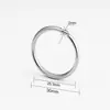 Anillo de Metal al por Mayor Llavero Llavero Apertura Doble Círculo Doble Anillo Círculo Anillo Circular Accesorios para Llavero