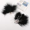 Accesorios Hanfu Antiguos Cristal Perla Forma de Mariposa Tocado de Plumas DIY Hecho a Mano Trenzado con Cuentas Horquilla Material
