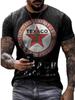 AliExpress Amazon Adolescente Verão 3D Impressão Digital Western Dragon Pattern T-Shirt Gola Redonda Casual Solto