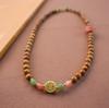 Pulsera de Múltiples Círculos Cook Cook con Jade Hetian Nanhong Pulsera de Doble Círculo Zakiram Estilo Chino Nuevo Obligatorio Estilo Nacional Mano