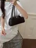Bolso tipo Baguette Plisado de Cuero Suave Multicolor Bolso Largo Sencillo de Mano para Niñas Viajes de Negocios Compras Estilo Suave Bolso Pequeño de Hombro Único