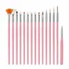 Serie de Bolígrafos Personalizados para Manicura, Bolígrafo de Punto Diamante Cristalino, Bolígrafo de Línea Fina, Bolígrafo para Pintar, Bolígrafo de Tallado, Flor para Pintar Uñas