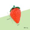 Mini comida y modelo de juego simulación accesorios de fruta PVC fresa rodaja de limón piña fruta falsa colgante colgante para mochila escolar
