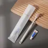 Kit de amenidades descartáveis para hotel e B&B, embalagem de filme macio, escova de dentes de palha, pente, lâmina de barbear, suprimentos completos para viagem
