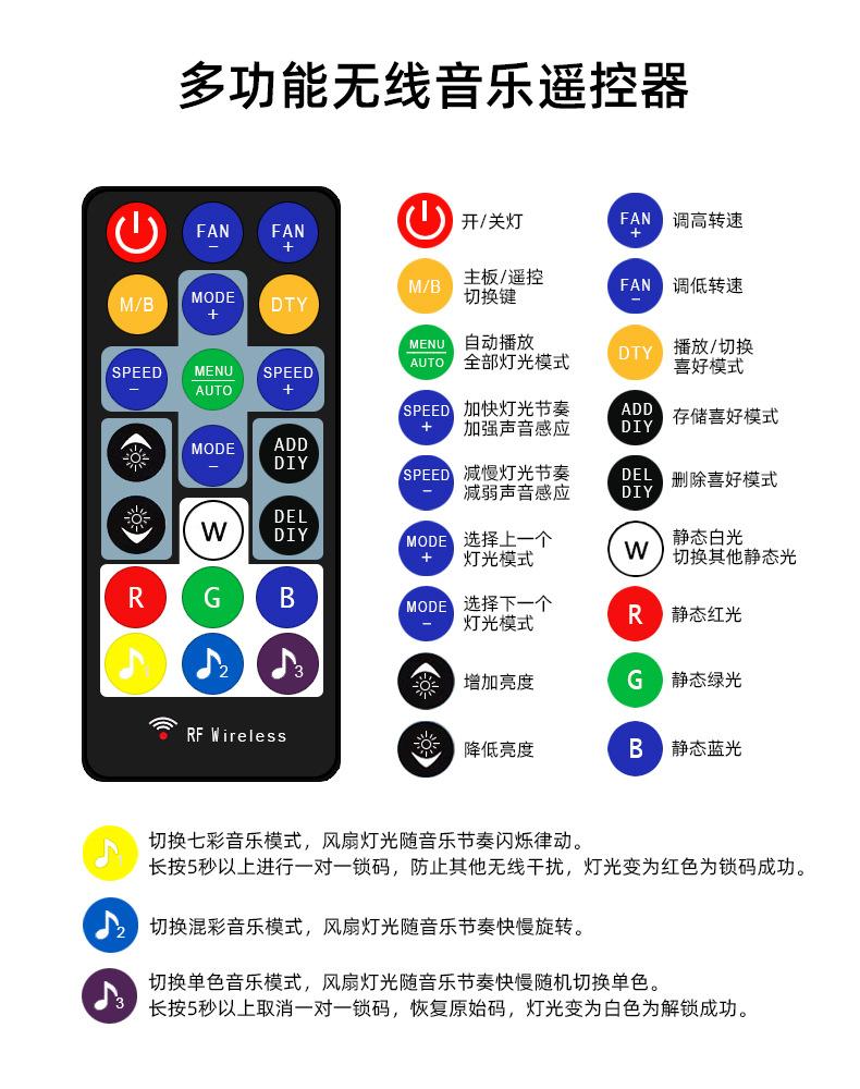 音乐遥控器按键说明-新排版(2020-11-26修改)