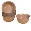 Tazones de Arroz Hechos de Cáscaras de Arroz, Tazones y Palillos Desechables de Grado Alimenticio para el Hogar Engrosados, Plástico Resistente a Altas Temperaturas, Ecológico, Adecuado para Bodas y Picnic