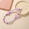 Funda para Teléfono Móvil Correa Hermosa Chica Correa Arcoíris Ins Plata Blanco Perla Oso Muñeca Celebridad de Internet Colgante Joyería Pulsera Universal