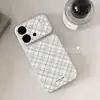 Adecuado para funda de teléfono vivo S60, de estilo coreano de dibujos animados a la moda, anticaída S30 Pro, sensación de alta gama, popular entre las celebridades de internet, estampado de cuadros verdes y marrones