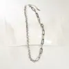 Collar con Colgante Unisex de Acero Inoxidable Estilo Urbano Cadena Doble Cadena Corta para Clavícula Disponible para Dropshipping