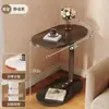 Carrito de almacenamiento, estante rodante para sala de estar, mesita de noche de pie, mesa auxiliar móvil para sofá con ruedas, mesa de centro pequeña