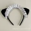 Acessórios Lolita de Servente Doces e Fofos, Acessórios de Cabelo de Gato para Sessão de Fotos Soft Girl, Acessórios de Cabeça Lo Girl Estilo Japonês, Cabelo de Pelúcia Fofo