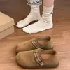 Zapatos Birkenstock de cuero genuino de cobertura total para mujer, nuevo modelo de otoño 2026, sin cordones, suela blanda, zapatos cómodos y no cansados para mujer