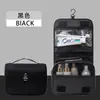 Bolsa de Higiene Pessoal e Maquiagem de Grande Capacidade, Bolsa de Armazenamento de Viagem Portátil à Moda à Prova d'Água com Separação de Seco e Molhado e Gancho