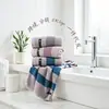 Stock de fábrica, tres colores disponibles, toalla de algodón de fibra larga, toalla absorbente de secado rápido de rizo en espiral, suministro de distribución