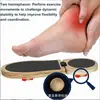 Tabla de Equilibrio de Madera de una Sola Pierna Entrenador de Recuperación para Pies Descalzos Corrector de Postura del Pie de Madera Maciza Ejercitador Tabla de Equilibrio para Estiramientos