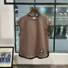 Colete Pesado Americano Retro Sem Mangas Transfronteiriço Solto Tamanho Grande Verão Masculino Ins Marca Tendência Cor Sólida Camada Base