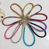 Cadena de Cuentas para Teléfono Móvil de Estilo Ins de Lujo Ligero a la Moda, Pulsera Pequeña Estilo Chanel, Llavero Cuadrado de Pedrería Corto de Alta Gama