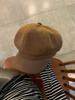 Boina de estilo japonés para mujer, combinable con todo, de otoño, con aspecto artístico, estilo callejero, informal, retro, estilo británico, sombrero de pintor de vendedor de periódicos