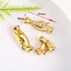 Fecho para Colar Pulseira Corrente de Suéter com Pérola em Forma de Laço de Figura Oito Color-Preserving 18K Fecho Final para Joias DIY