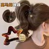 Pinza de Garra Dorada con Forma de Estrella para Mujer Nuevo Estilo 2025 Pinza para el Cabello de Alta Gama para Cola de Caballo Alta y Peinados Recogidos Pinza de Tiburón Accesorio para el Cabello