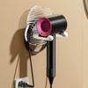 Estante de almacenamiento para secador de pelo de acrílico montado en la pared sin perforaciones para baño Estante de almacenamiento para secador de pelo eléctrico montado en la pared para baño