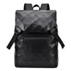 Mochila de Viaje de Negocios Casual de Lujo de Gama Alta para Commuters, Marca para Hombres, Mochila de Viaje de Negocios, Bolso Escolar de Cuero Plegado 3D, Bolso para Estudiantes