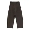 COMOS CMS 2026 Otoño Algodón Tencel Cintura Alta Pantalones de Pierna Ancha con Cinturón Versátiles Adelgazantes de Pierna Recta para Mujer 260211