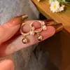 Pendientes de Perla de Moda Estilo Dulce Coreano y Japonés, Diseño de Nicho de Lujo Ligero, Pendientes Simples Versátiles, Selección de Influencers