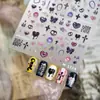 Pegatina para Uñas Artísticas Cruz Amor Oscuro Dulce Fresco M1114 Estilo Único Personalizado Llama Estampado de Leopardo Estrella Pegatina para Uñas