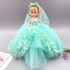 Comercio exterior 26cm llavero muñeca confundida colgante de muñeca regalos para niños pequeños regalos venta al por mayor vestido de novia