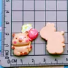 Pinza para el cabello con forma de fresa de fruta de dibujos animados brillante, pinza para el pelo, cuerda para el pelo, pinza para el pelo, accesorios de resina para bricolaje con pegamento cremoso