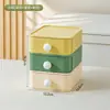 BNBS Caixa de Armazenamento de Mesa Patchwork Multicolor Empilhável Combinação Livre Caixa de Armazenamento de Itens Pequenos para Dormitório Escritório