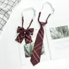 Traje JK Corbata de Lazo Estilo Academia Femenina Uniforme Japonés Camisa Perezoso Sin Corbata Corbata de Estudiante Corbata de Lazo Uniforme Escolar Masculino Moderno