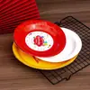 Pratos de Papel Descartáveis de Cor Sólida para Dropshipping para Festas em Casa, Pratos de Piquenique, Pratos para Bolo de Aniversário, Venda por Atacado de Louças