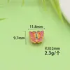 Venta Directa de Fábrica de Accesorios para Pulseras de Mariposa Esmaltadas Chapadas en Oro que Conservan el Color, Espaciadores de Cuentas para DIY y Accesorios al por Mayor