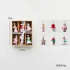 Adornos de Vidrio Decorativos Navideños Transfronterizos con Forma de Muñeco de Nieve, Papá Noel, Árbol de Navidad, Adornos de Decoración, Regalos de Navidad