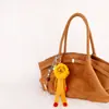 Pingente de Bolsa Porquinho de Feltro de Lã Nepalesa Chaveiro de Carro Tecido à Mão Presente para Casal Pingente de Bolsa Atacado