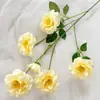 Venda Direta de Fábrica de Flores Artificiais de Osmanthus de 6 Cabeças para Arranjos Florais de Casamento e DIY para Casa, Flores de Seda para Decorações de Festivais, Paredes de Flores e Atacado para Casamentos