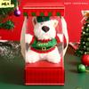 Llavero creativo de peluche de oso de Año Nuevo para coche, colgante para bolso de pareja del Año de la Serpiente, regalo pequeño, venta al por mayor