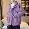 Chaqueta de estilo nuevo transfronteriza 2026, chaqueta casual y versátil para hombre primavera/otoño, cortavientos con capucha funcional para jóvenes