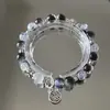 Pulseira Flor Explosão Bicolor Preto e Branco, Design de Nicho Estilo Chinês, Pulseira Simples e Versátil, Pulseira DIY, Pulseira Melhor Amigo Estudante