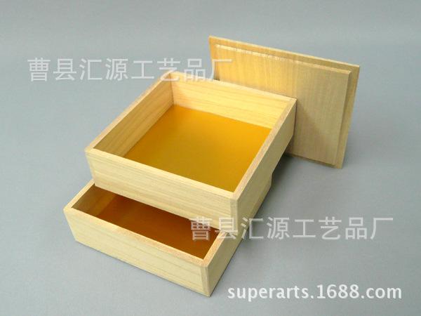 HY-13101552日本果子重箱 桐木箱2段13X13X3